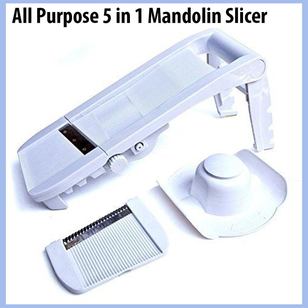 Super Slicer Professional Mandoline Slicer - Adjustable Thickness for Thick & Thin Slices, Veggie Cu