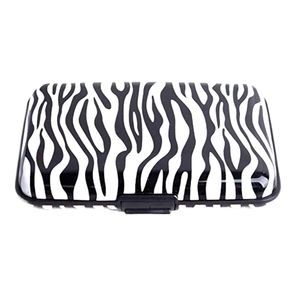 Aluminum Card Wallet - Unique and Durable - Zebra