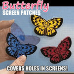 Decorative Butterfly Screen Patches - 12 Pack for Easy Repair