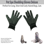 Pet Spa Deluxe Shedding Gloves - Effortless Pet Care & Hair Removal