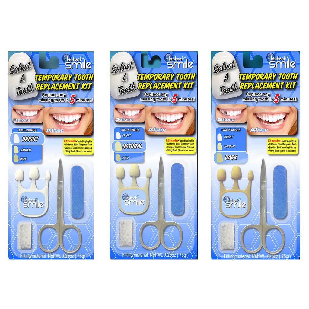 Instant Smile Select A Tooth Temporary Tooth Replacement Kit- Combo