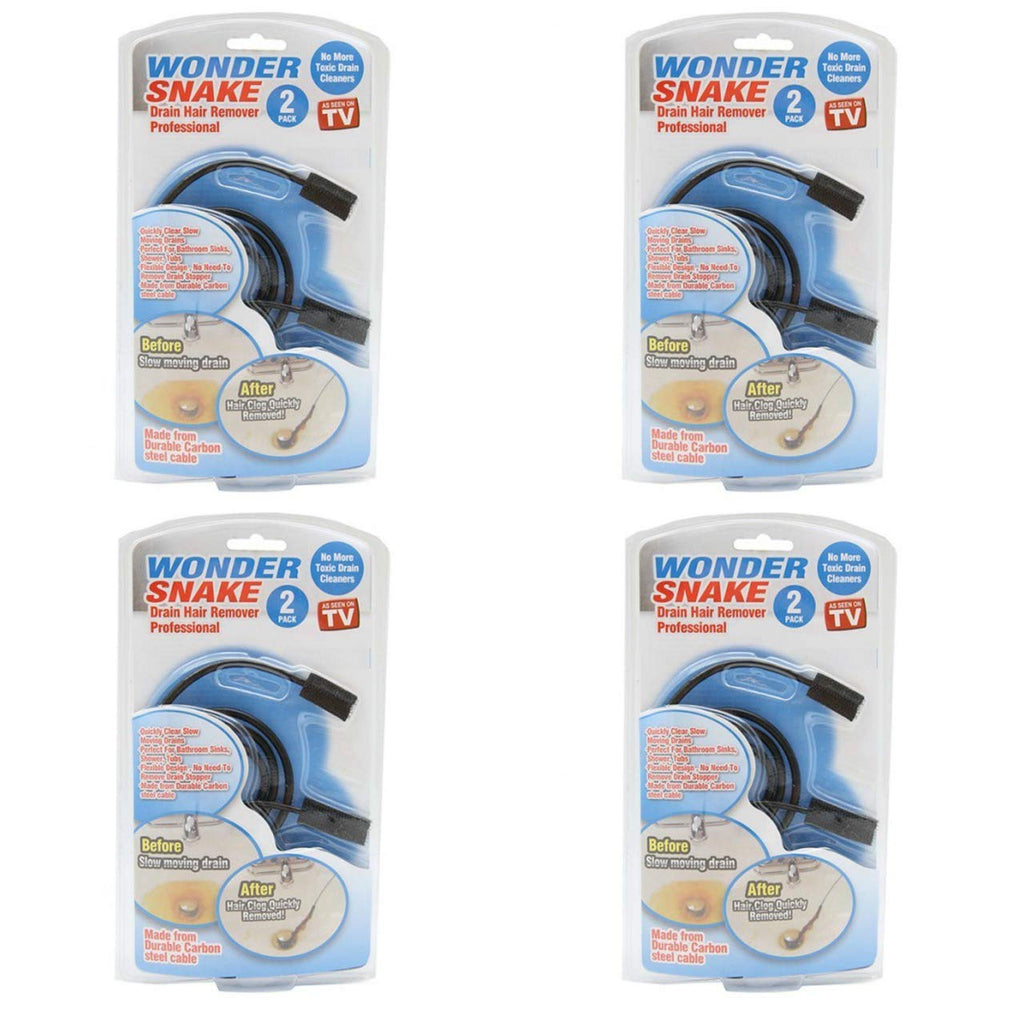 Wonder Snake - Drain Hair Removal Tool (4 Pack)