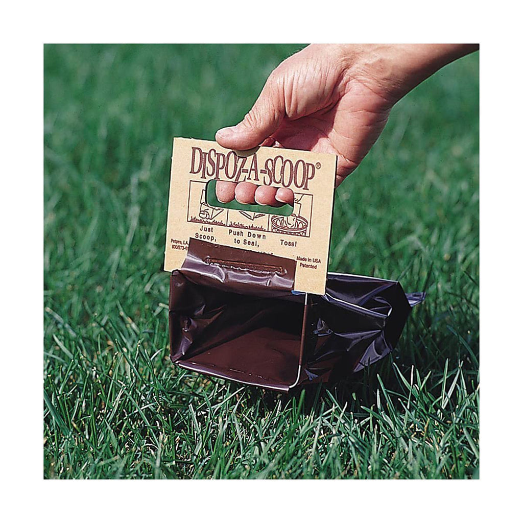 HealthPro Dispoz-A-Scoop –No Touch Mess Odor Sanitary Dog Poop Scoopers 24 Pack