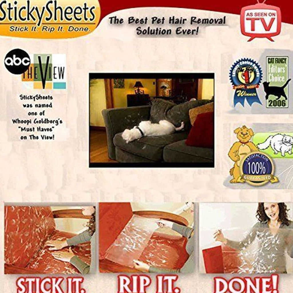 Sticky Sheets - Pet Hair Removal System - 6 Sheets