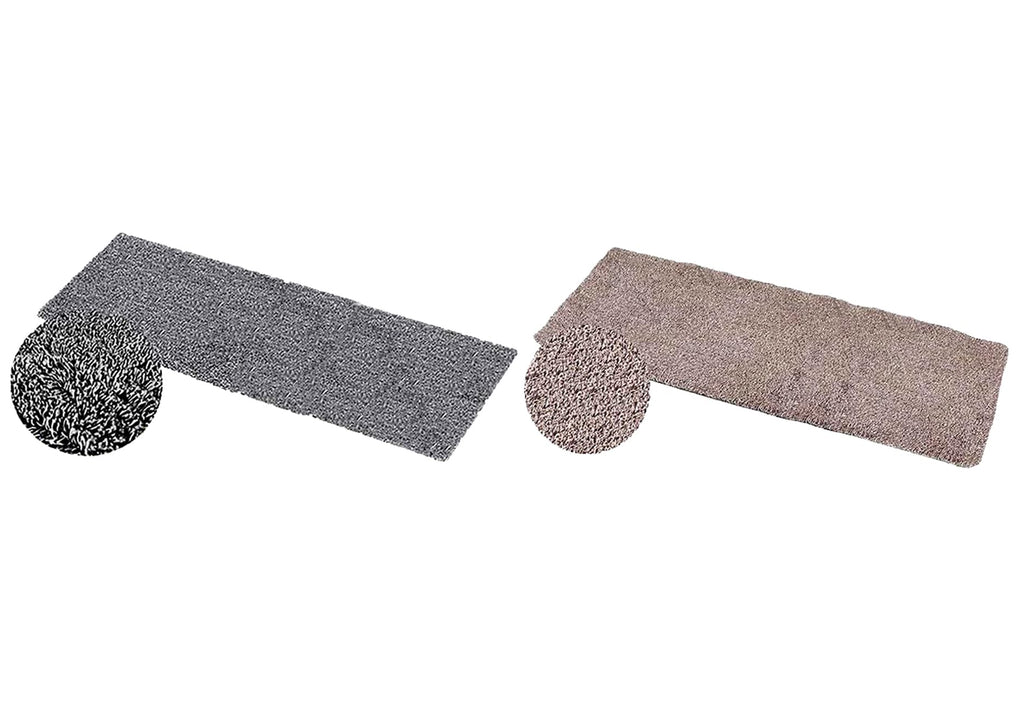 Clean Stepping Mud & Dirt Trap Runner Gray 24x60 Inch