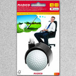 Madico Golf Ball Deco Stickers for 2-3" Dual Wheel Casters (10 Pack)
