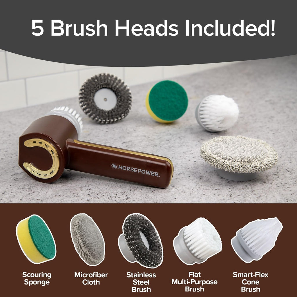 Ruby Horsepower Scrubber Gold 350 RPM Cordless Rechargeable Waterproof Handheld