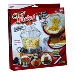 Chef Basket 12-in-1 Stainless Steel Strainer, Fryer, Steamer & Colander