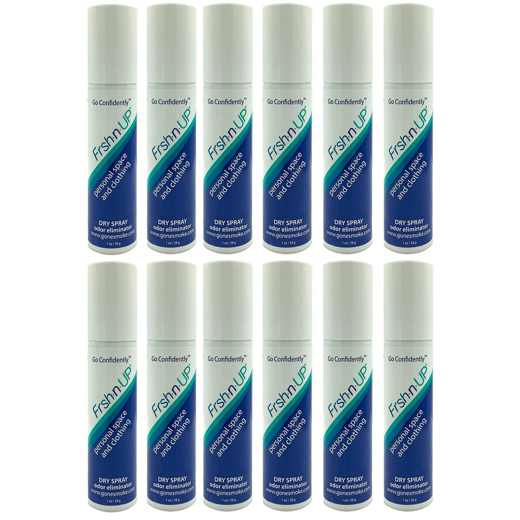 Frsh n Up Hair and Clothing Dry Spray Odor Eliminator (1 oz) 12 Pack