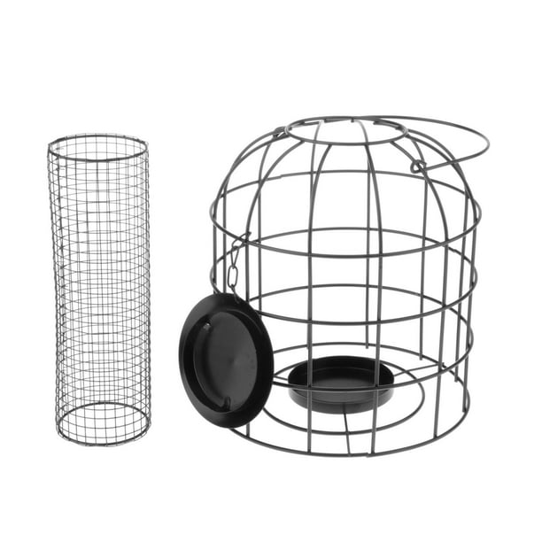 Iron Wire Cage Bird Feeder – Durable Outdoor Hanging Seed Dispenser for Wild Birds