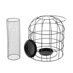 Iron Wire Cage Bird Feeder – Durable Outdoor Hanging Seed Dispenser for Wild Birds