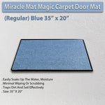 Miracle Mat Magic Carpet Door Mat - Regular Size - Blue