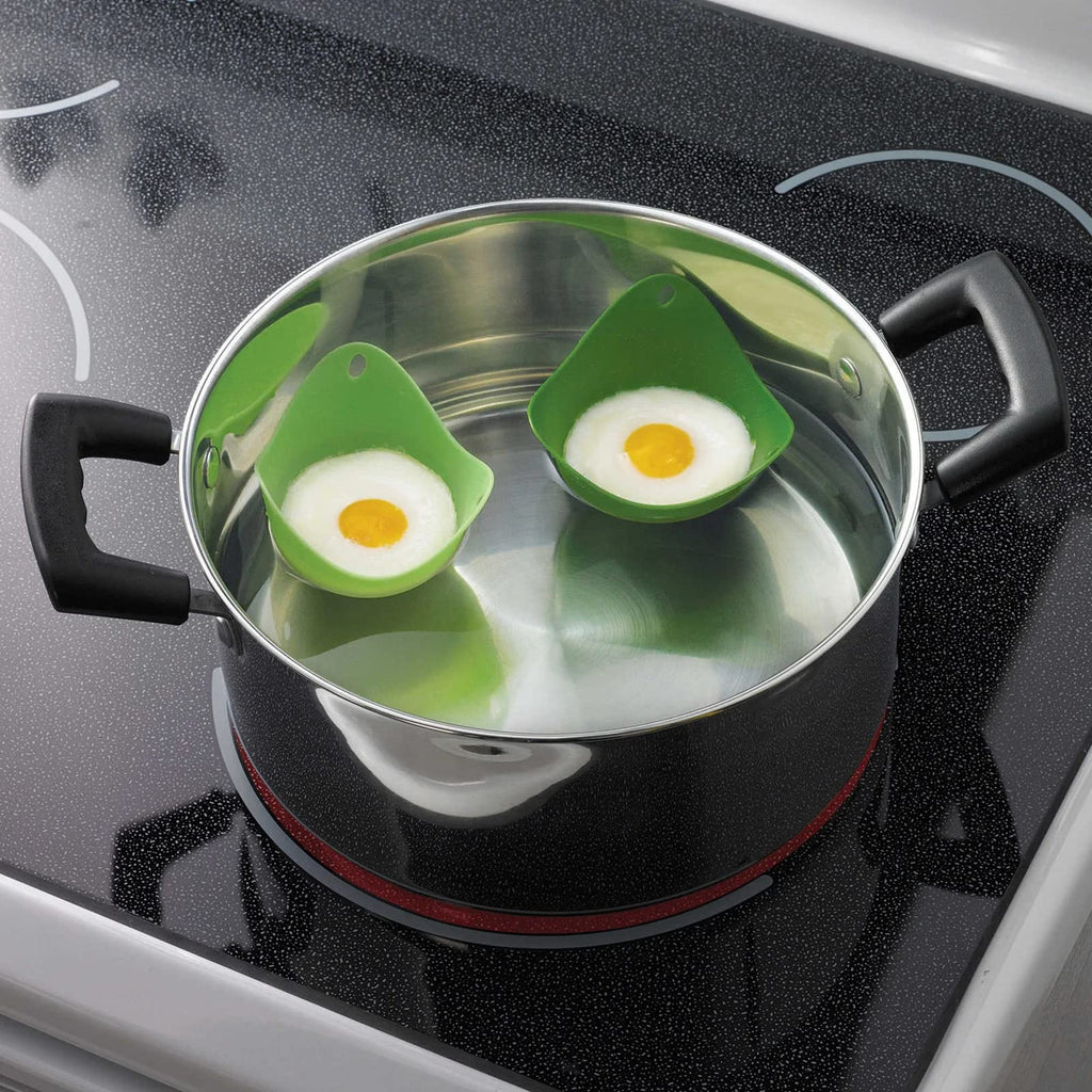 Silicone Egg Poacher Pods - 8 ct. - Heat-Resistant Nonstick Cooking Cups for Eggs