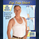 white zip shirt