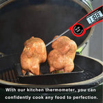 Kitchen Ideas Digital Meat Thermometer with Magnetic Back | Compact Instant-Read Kitchen Thermometer
