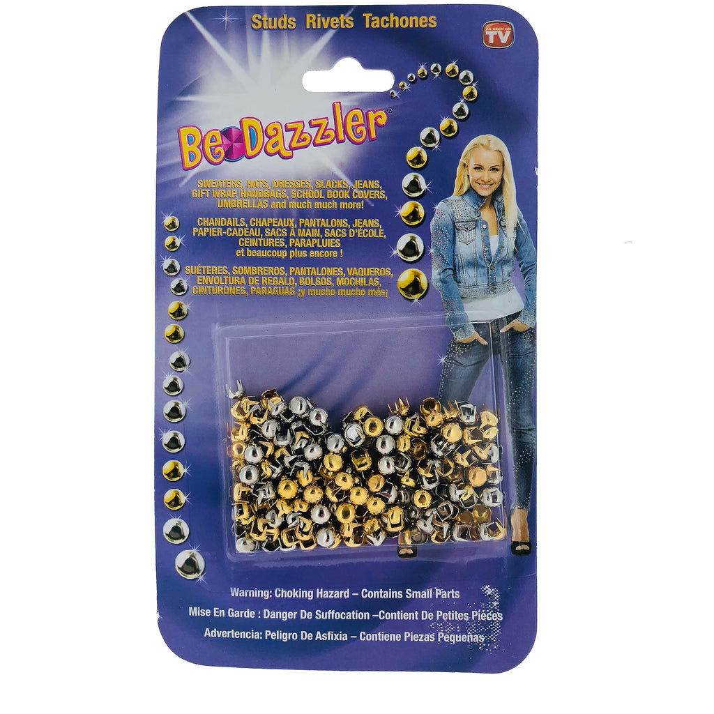 Be-Dazzler Gold and Silver Studs Refill – 300 Pieces