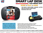 Smart Lap Desk with Media Slot (Black)