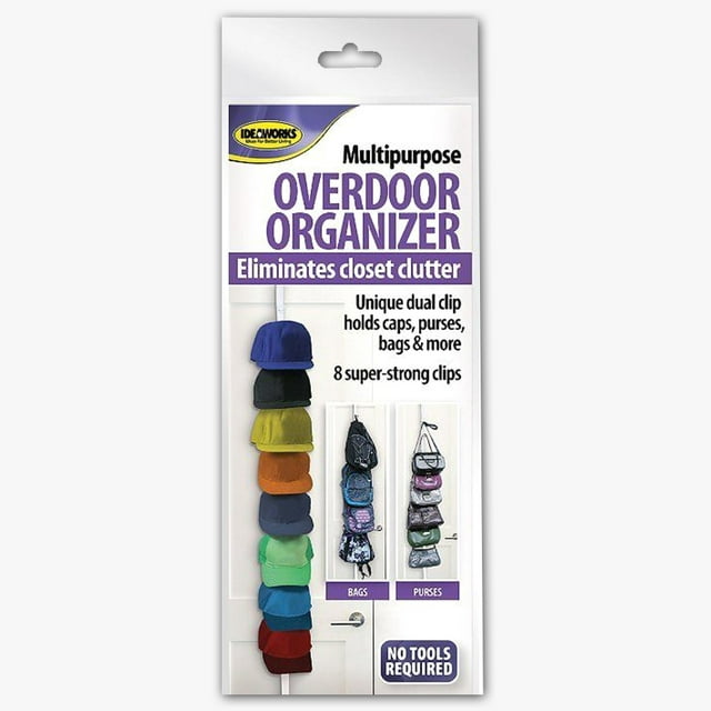 Ideaworks Multipurpose Overdoor Organizer White 