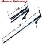 Flare Star Adjustable Telescopic Trekking Poles - Collapsible Hiking Walking Sticks (Assorted)