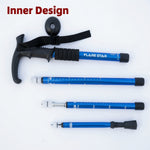 Flare Star Adjustable Telescopic Trekking Poles - Collapsible Hiking Walking Sticks (Assorted)
