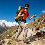 Flare Star Adjustable Telescopic Trekking Poles - Collapsible Hiking Walking Sticks (Assorted)