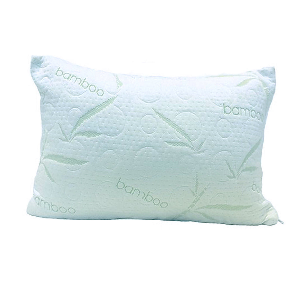 Bamboo Pillow -Aloe Vera Adjustable (Queen) 28 in. x 19 in.