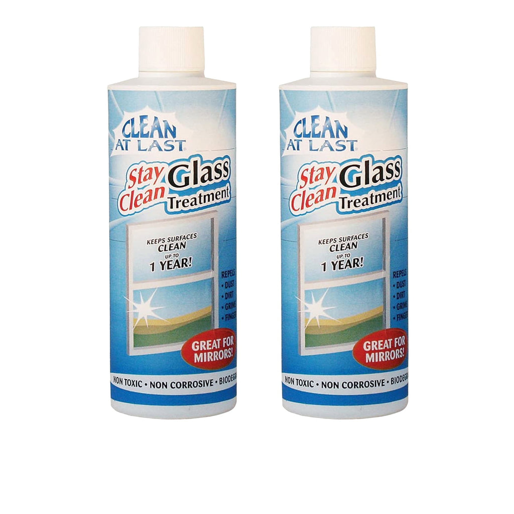 Clean At Last Glass Treatment, 2- 8 oz. bottles