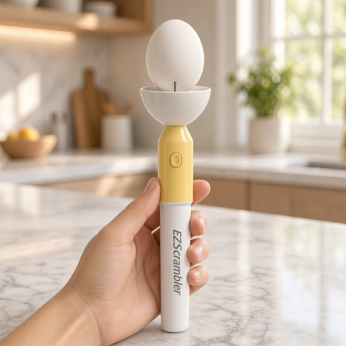 EZScrambler Egg Scrambler Mixes Yolk Inside Shell