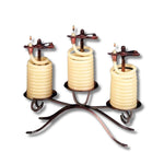 Candle by the Hour - 3-36 Hr Round Table Piece With Copper Base (20616B)