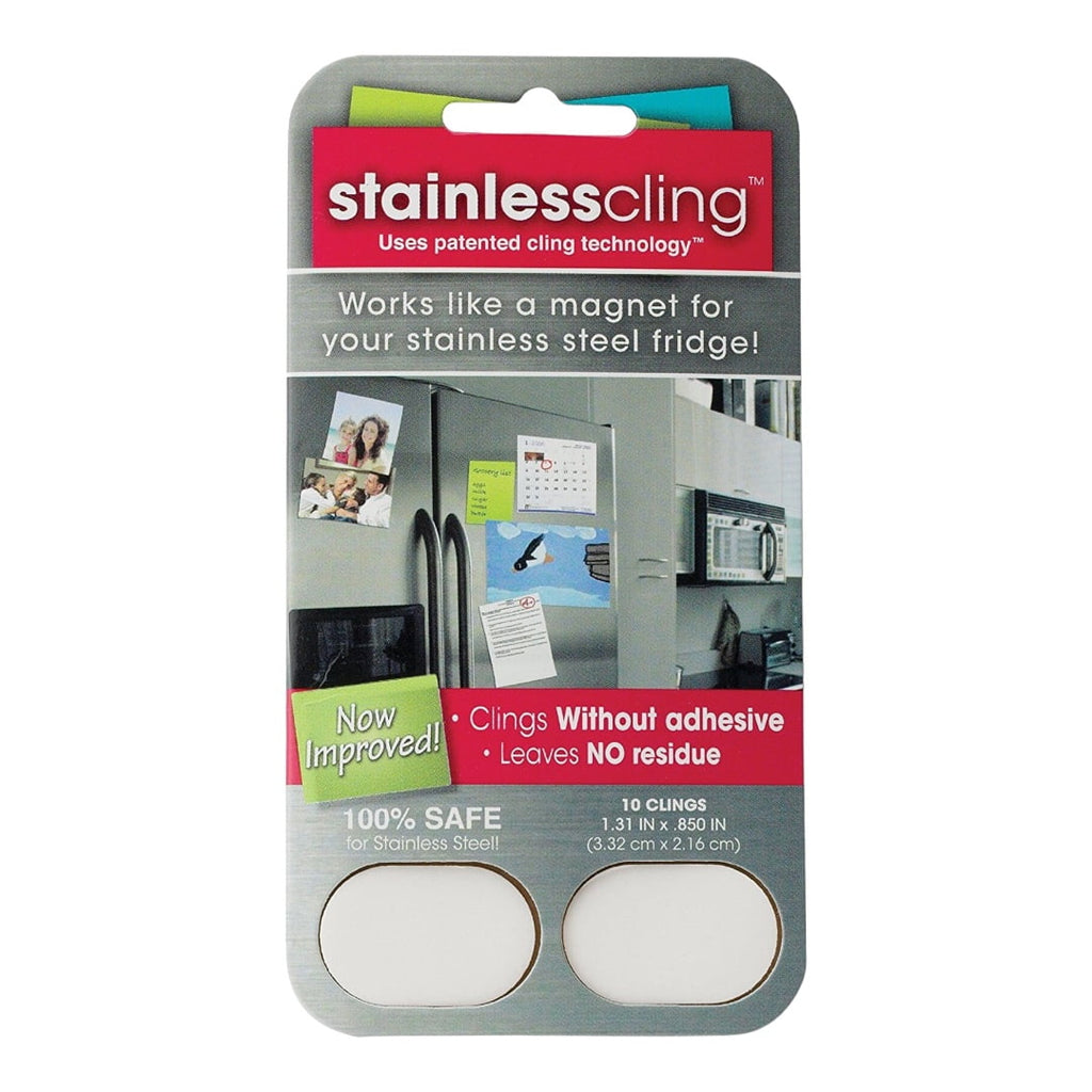 Stainless Cling Fridge Adhesives: 10-Pack for Organizing Your Space!