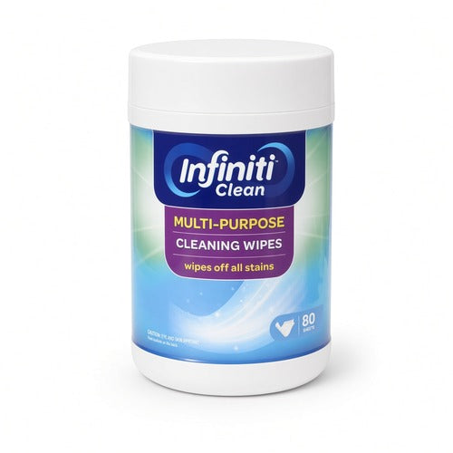 Infiniti Clean Multi-Purpose Cleaning Wipes - 80 count (BASIL)