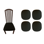 Incredible Covers Washable Chair Cover - Set of 4 (Black)