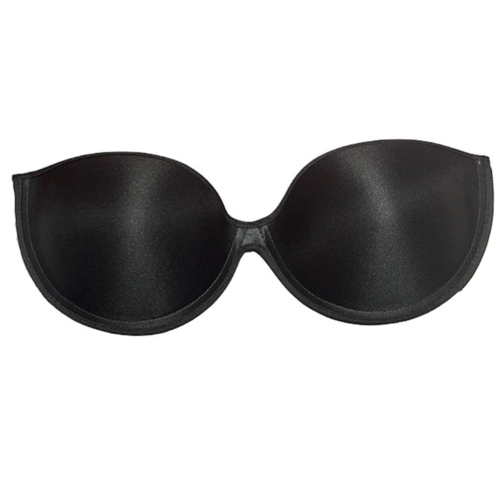 Backless, Strapless Invisible Bra With Adhesive Wings - Size D- Black