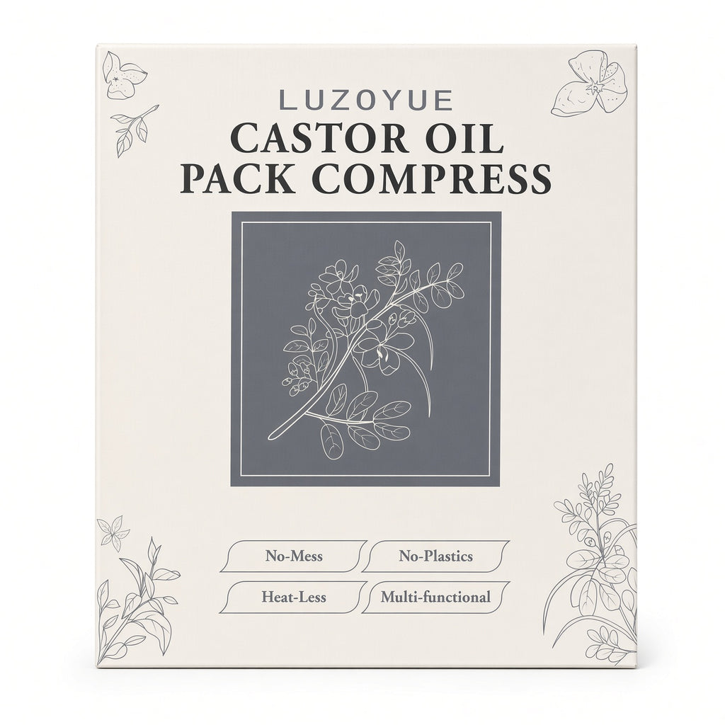 Castor Oil Pack Wrap Kit for Menstrual Cramp Comfort