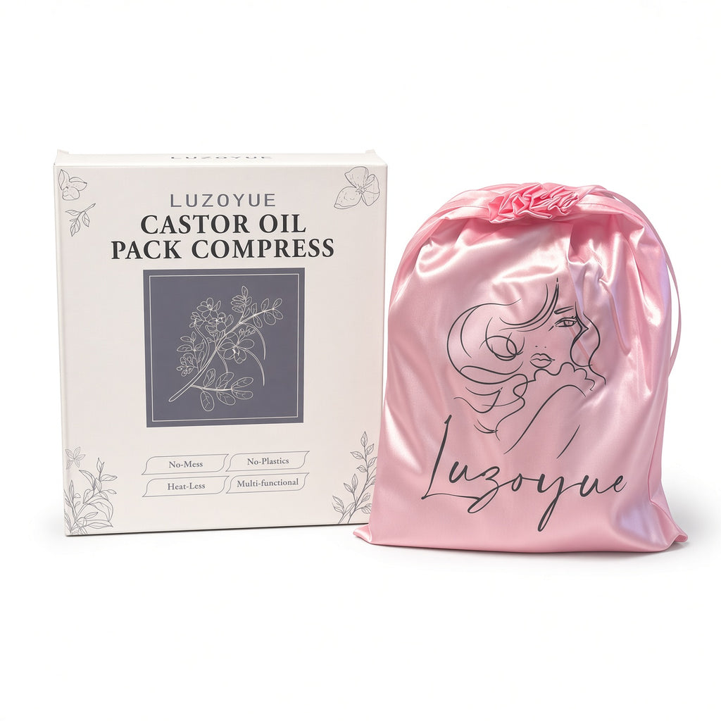 Castor Oil Pack Wrap Kit for Menstrual Cramp Comfort