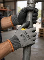 Manusage A5 Cut Resistant Gloves 3 Pair HPPE Nitrile Grip - Unisex