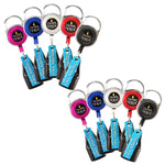 Premium Lighter Leash Retractable Lighter Holder - Assorted Colors - 10 Pack