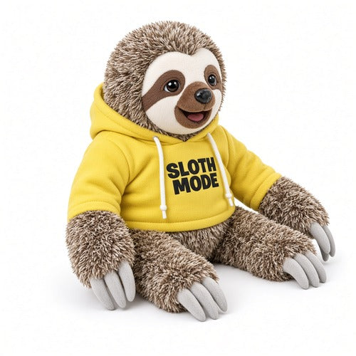 Snax The Sloth Talking Plush Repeats You Slowly