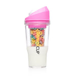 The CrunchCup - A Portable Cereal Cup  -  Pink