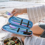 EcoVessel WanderWare 6-Pc Rainbow Steel Utensil Set