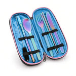 EcoVessel WanderWare 6-Pc Rainbow Steel Utensil Set