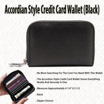 Accordion Style Credit Card Wallet (Black)