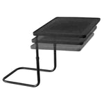 black bedside table