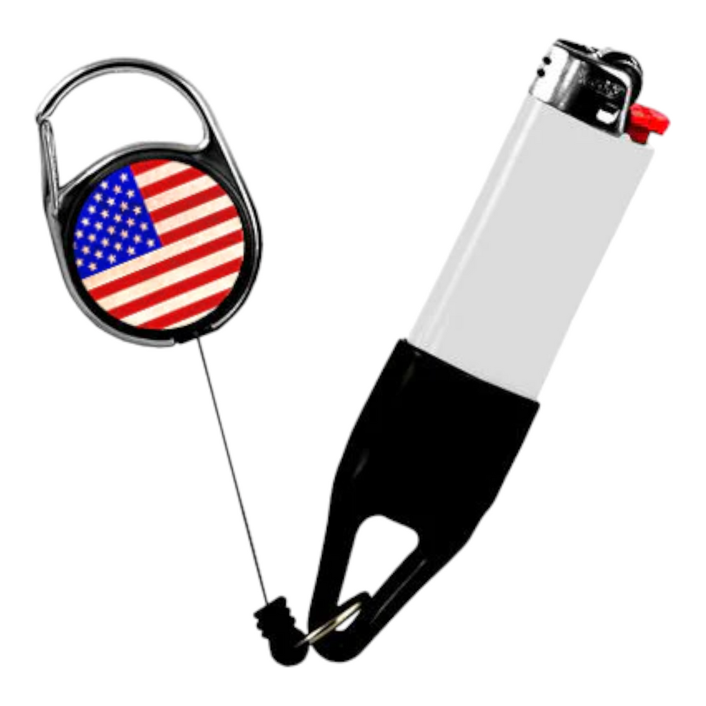 Lighter Leash Retractable Lighter Holder - Flag Series - Standard Size (3)