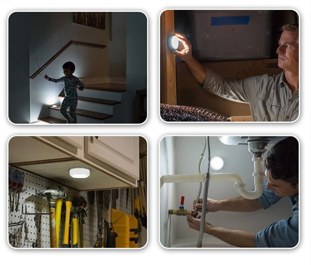Atomic Beam Tap Lights: Effortless Lighting Solutions (3-Pack)