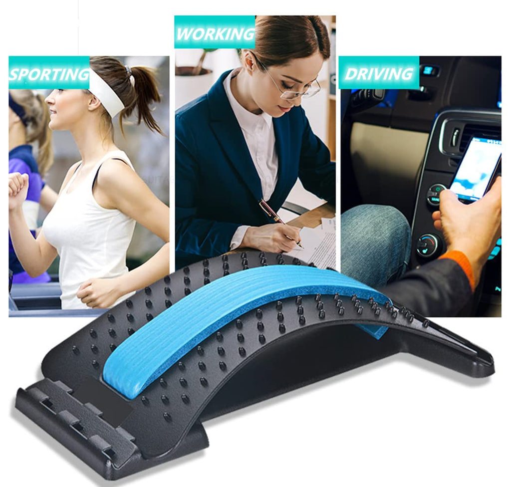 Back Stretch Insert Adjustable Back Stretcher Multi-Level Relief Back Discomfort – TVTimeDirect