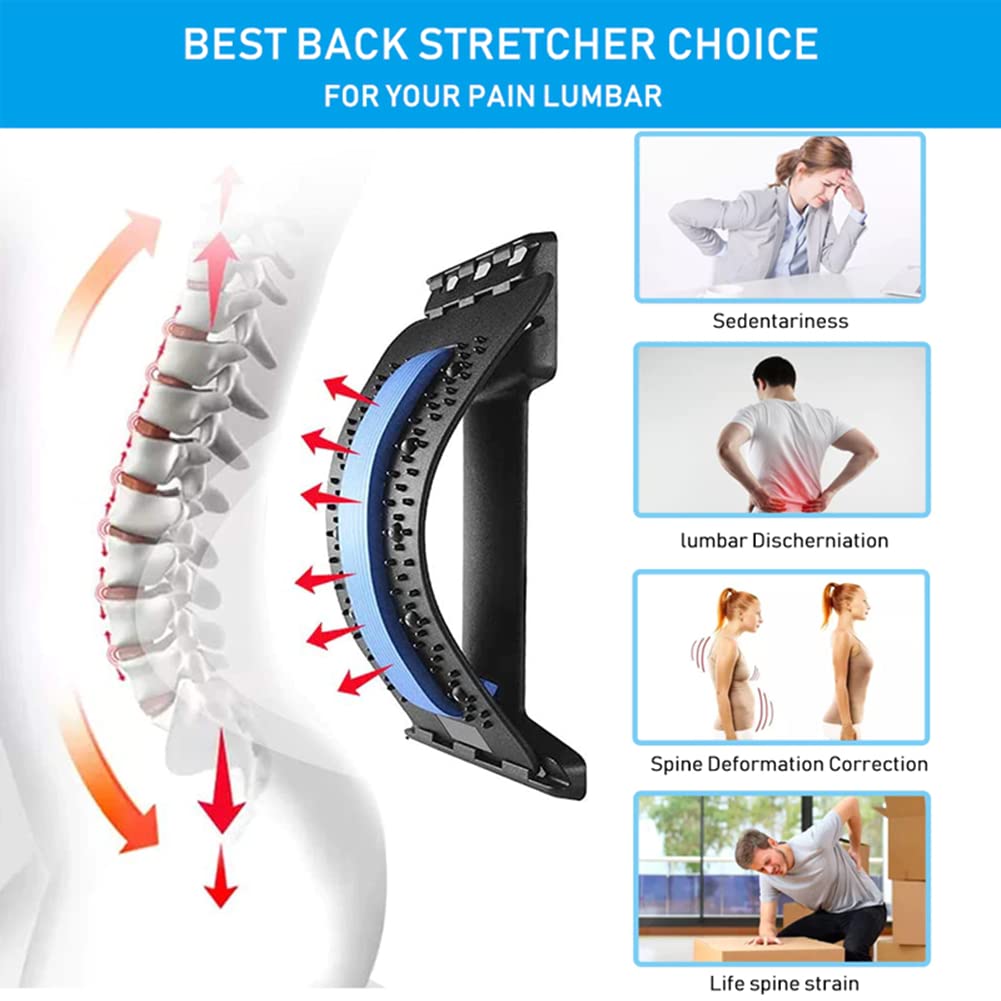 Stretch Rack For Back Adjustable Back Stretcher Multi-Level Relief Back Discomfort – TVTimeDirect