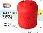 Bacon Bin - Grease Strainer & Collector| Holds up to 1 Cup