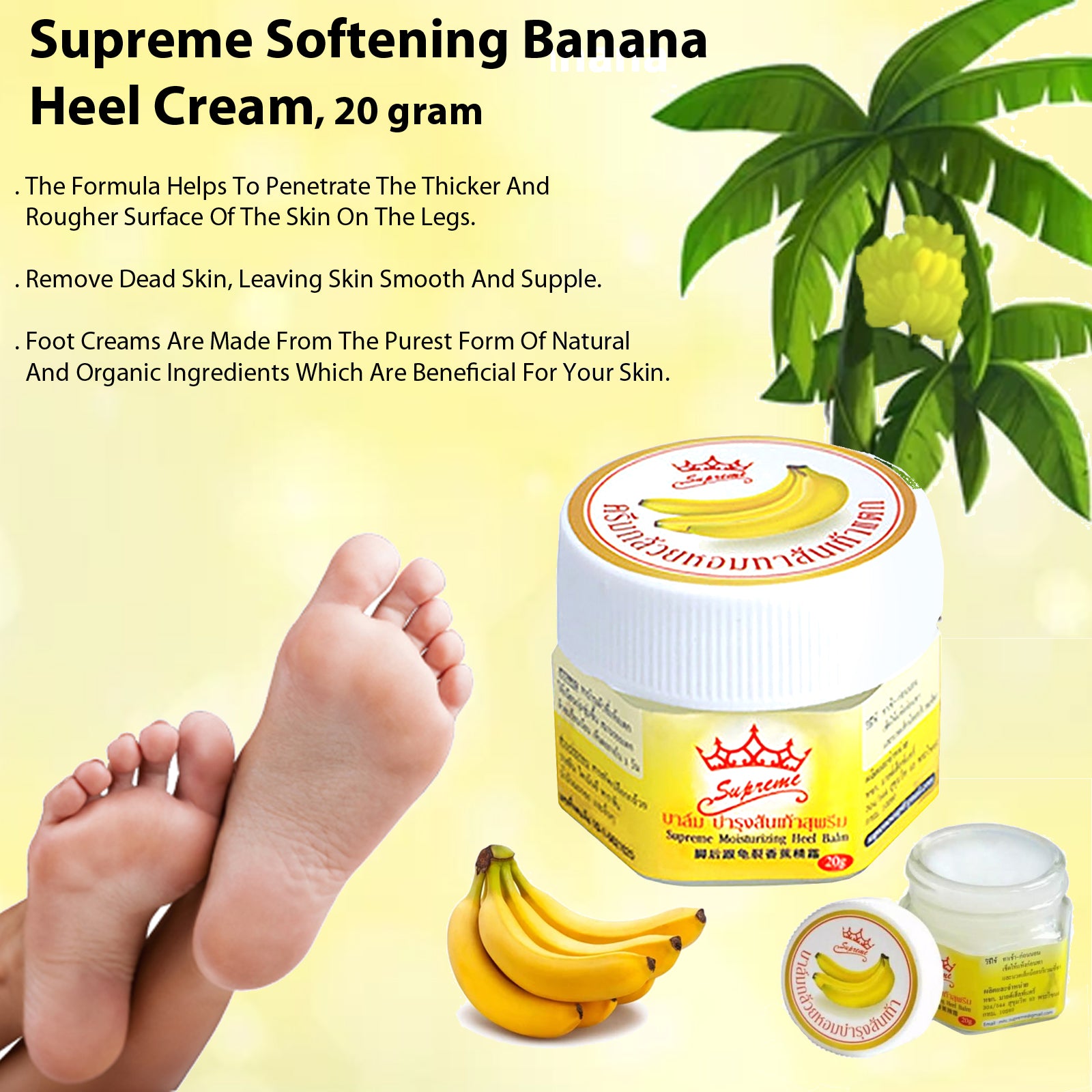 Cheap EELHOE Cracked skin Banana Repair Cream Skin Cracking Feet Care | Joom