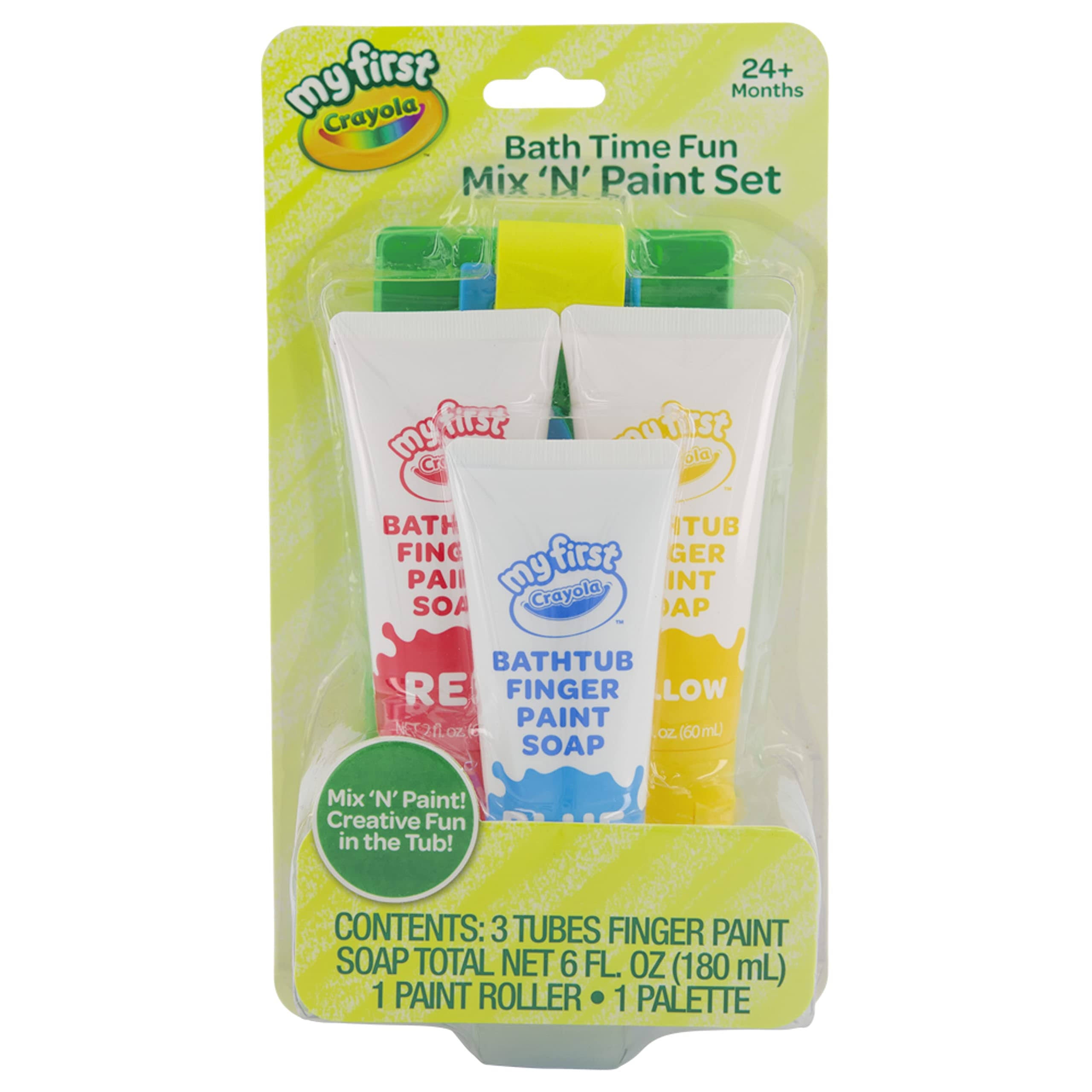 Children's Crayola Bathtub Fingerpaint Soap Assorted Colors - (4) 3 Fl Oz  Tubes